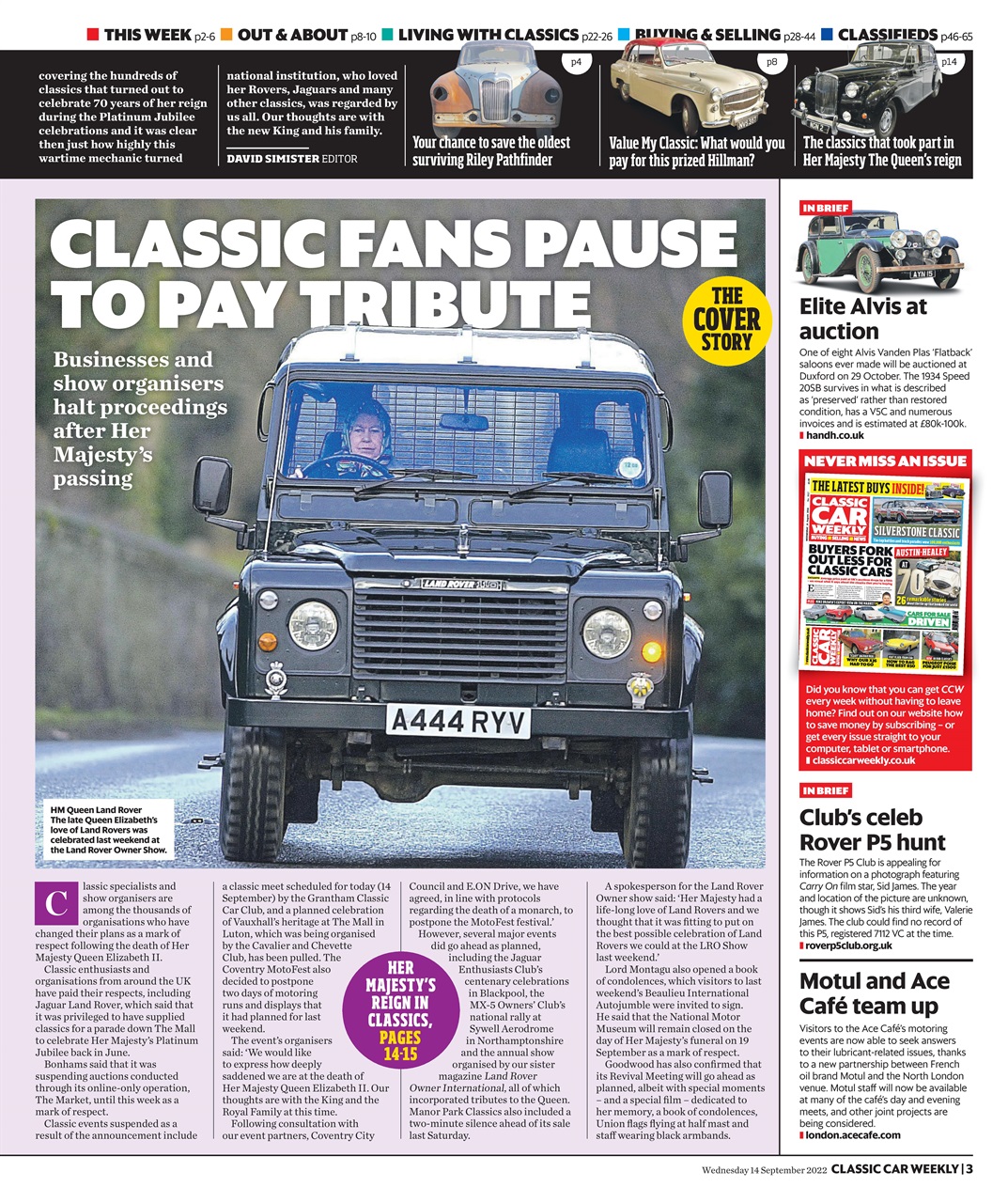 Classic Car Weekly Preview Pages