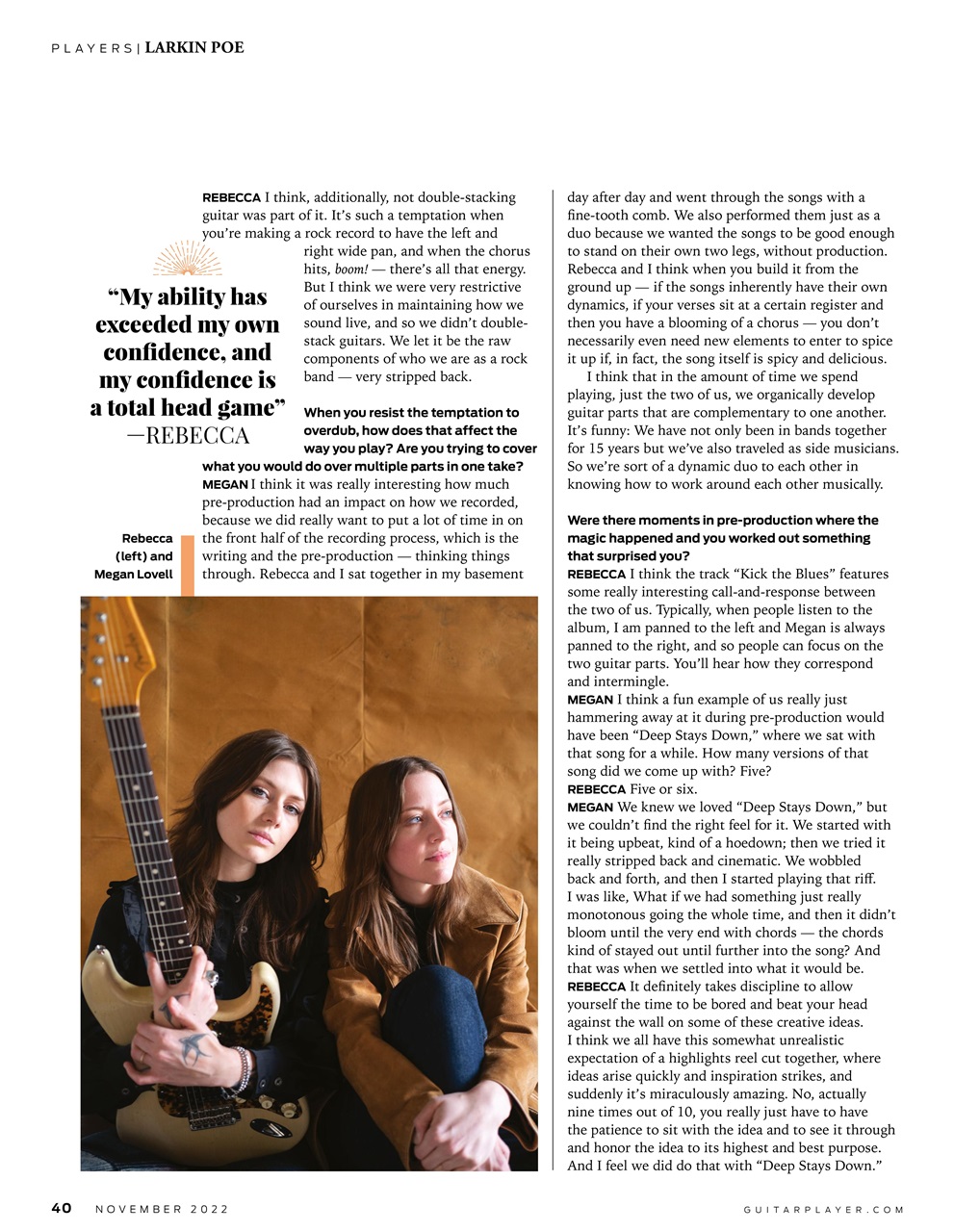Guitar Player Preview Pages