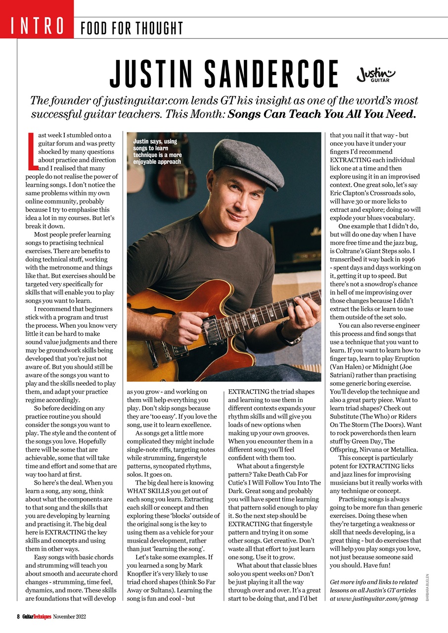 Guitar Techniques Preview Pages
