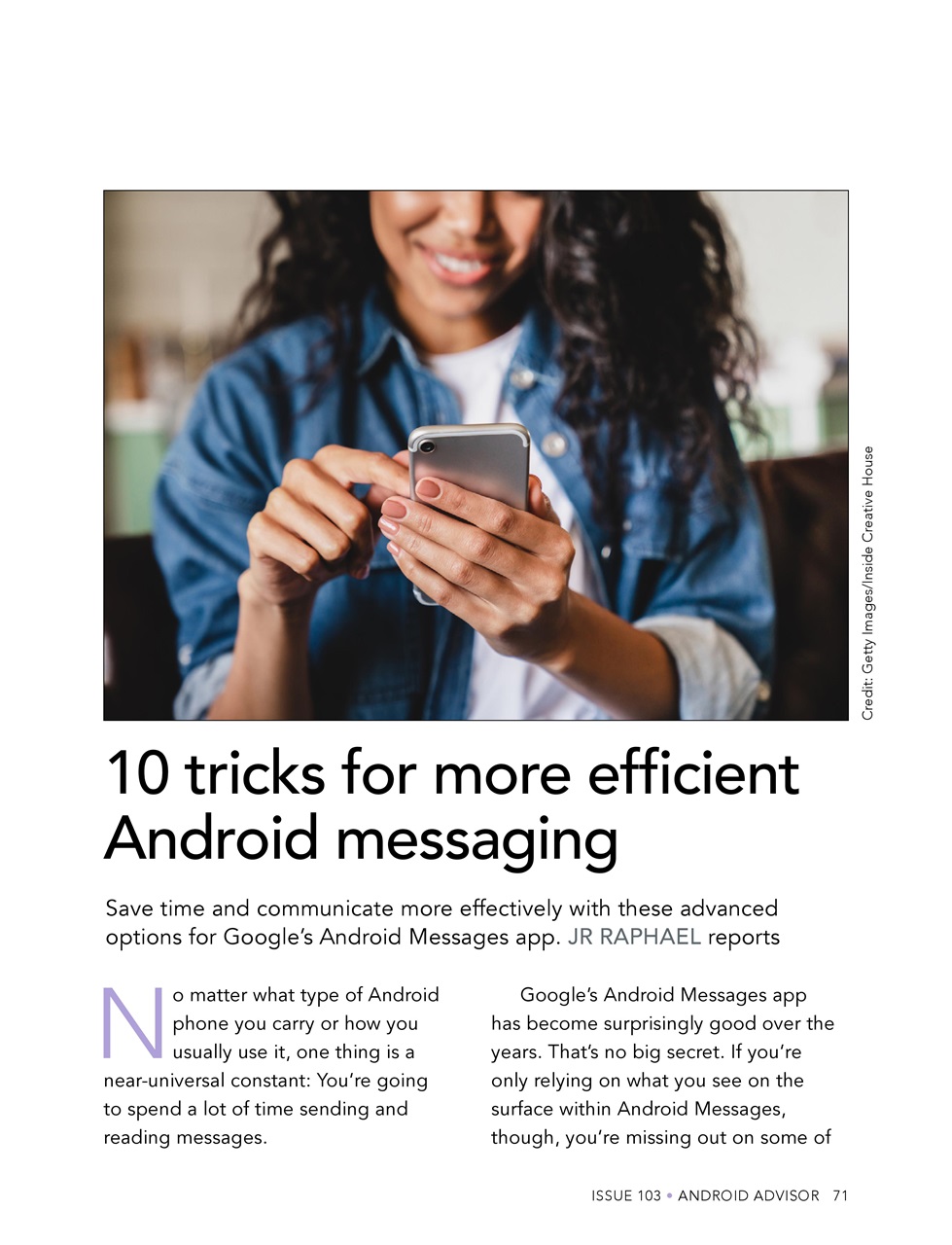 Android Advisor Preview Pages