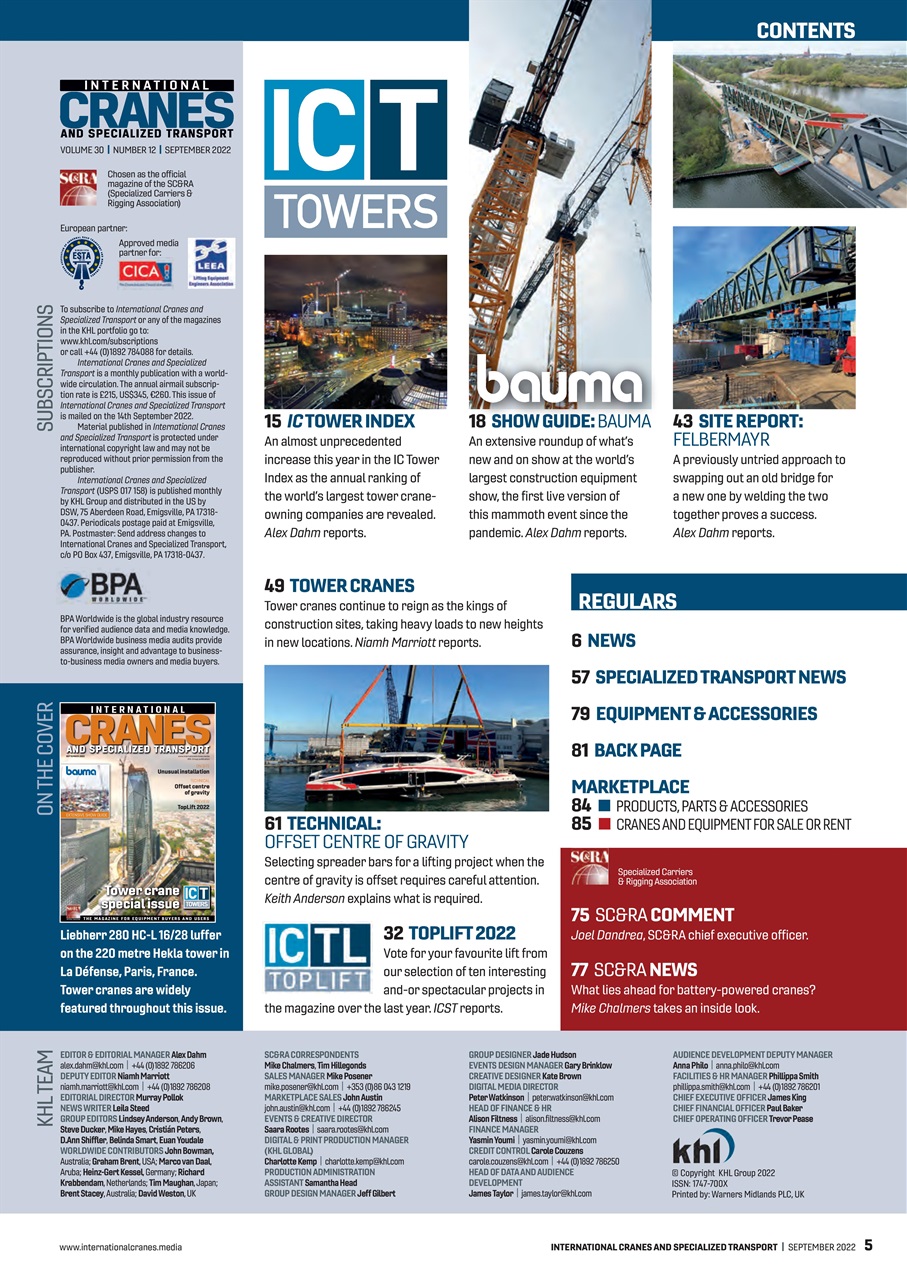 Int. Cranes and Specialized Transp Preview Pages