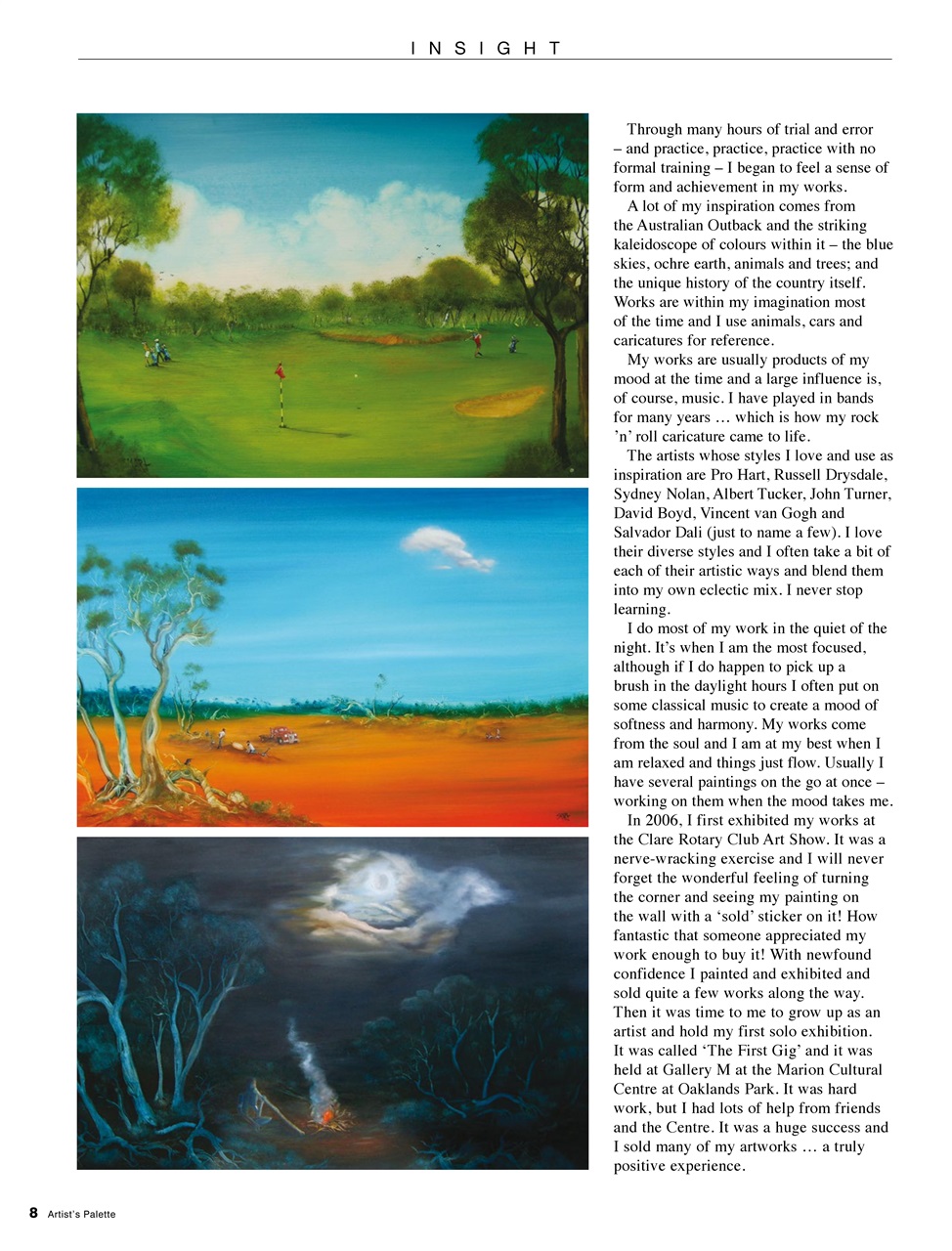 Artist's Palette Preview Pages