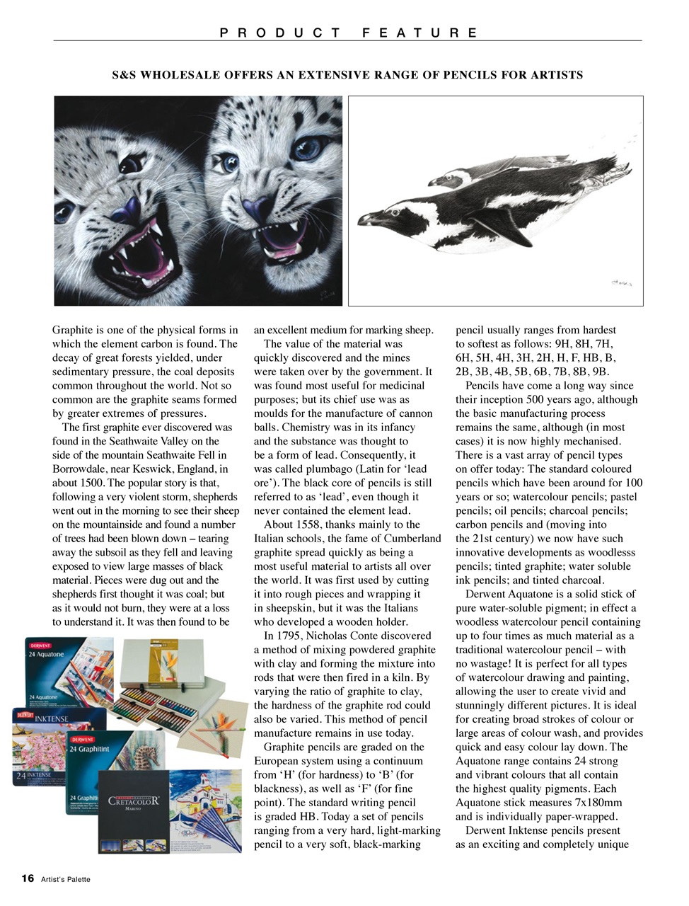 Artist's Palette Preview Pages