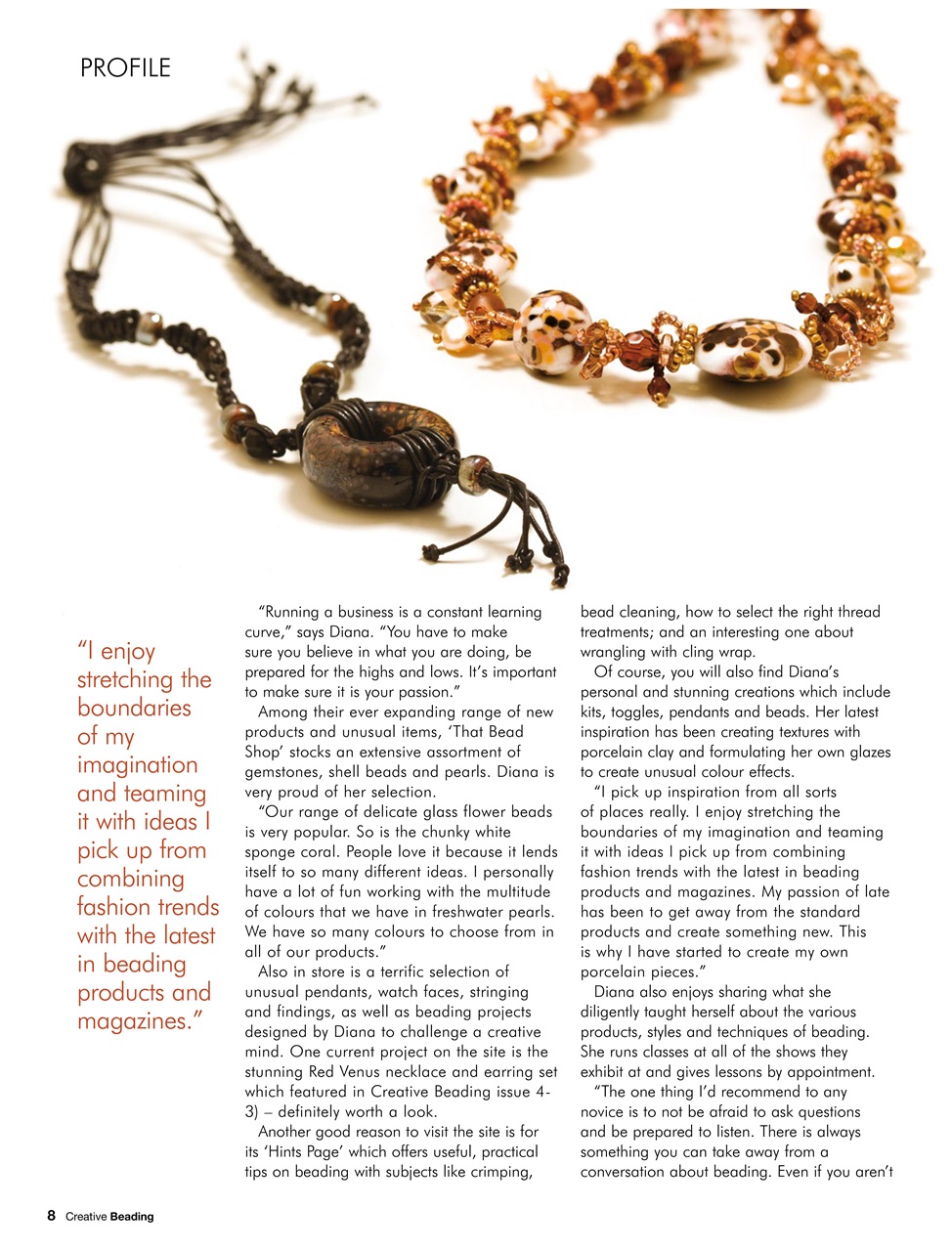 Creative Beading Preview Pages