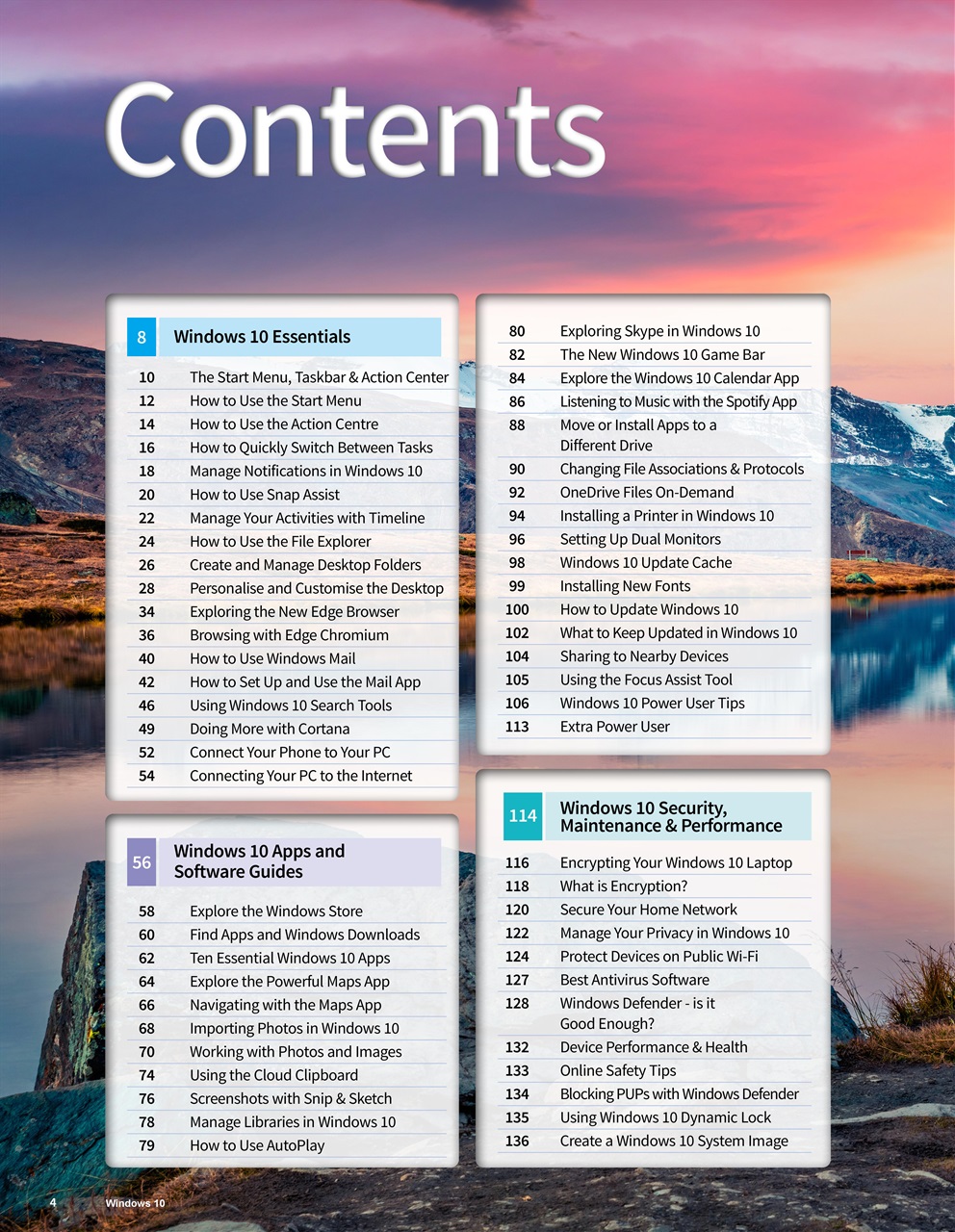 Windows 10 The Complete Manual Preview Pages