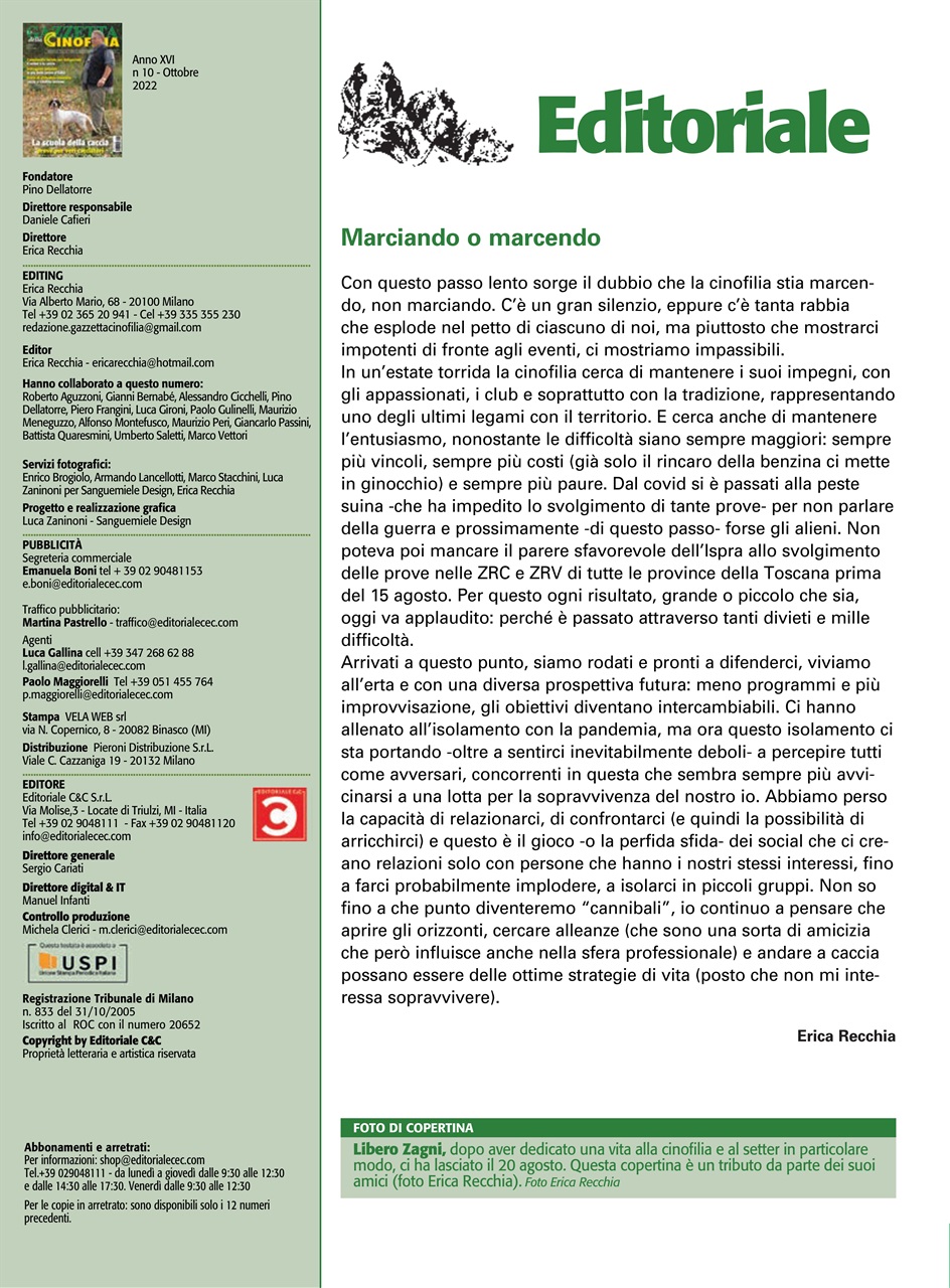 La Gazzetta Della Cinofilia Venatoria Preview Pages