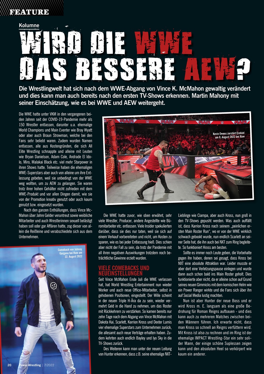 Power-Wrestling Preview Pages