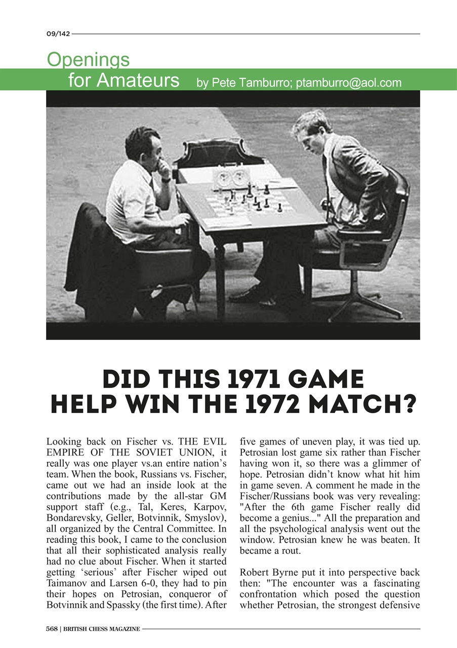 British Chess Magazine Preview Pages