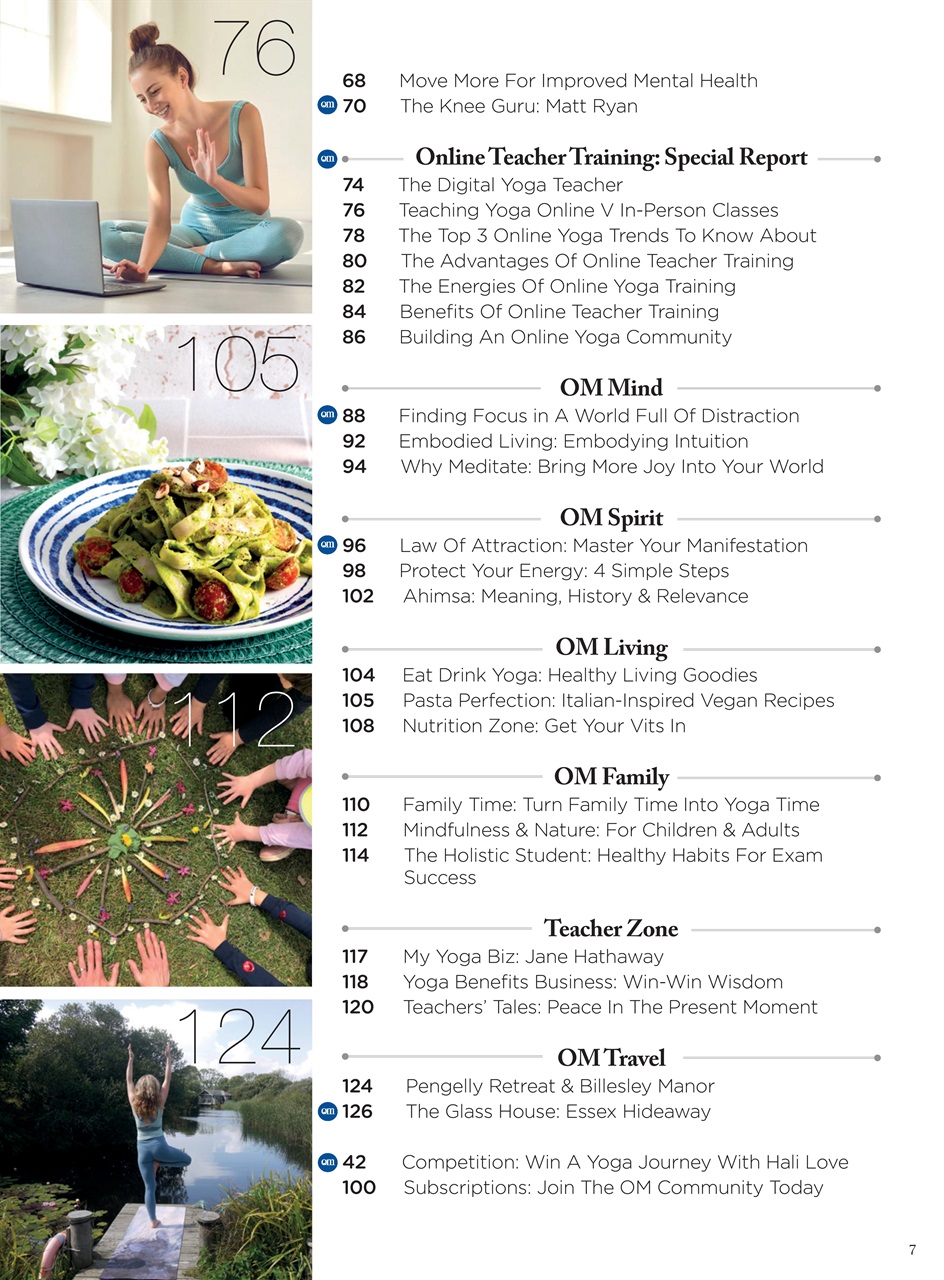 OM Yoga Magazine Preview Pages