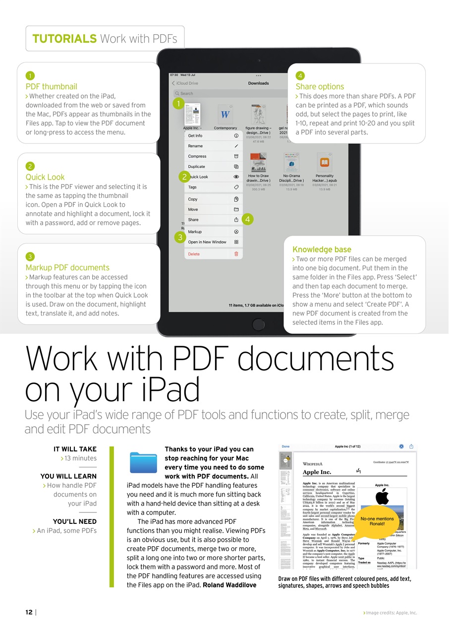 iPad User Preview Pages