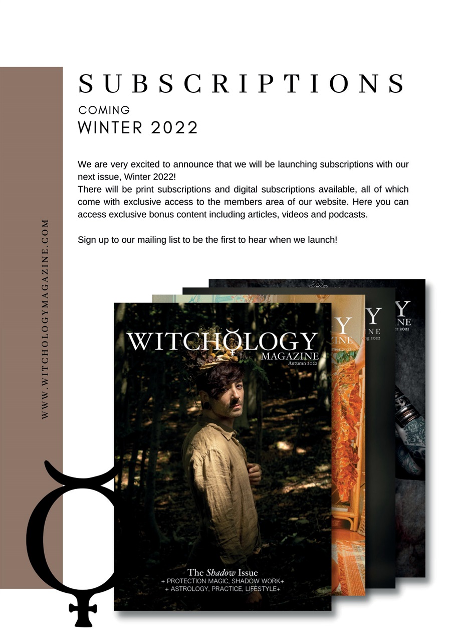 Witchology Magazine Preview Pages