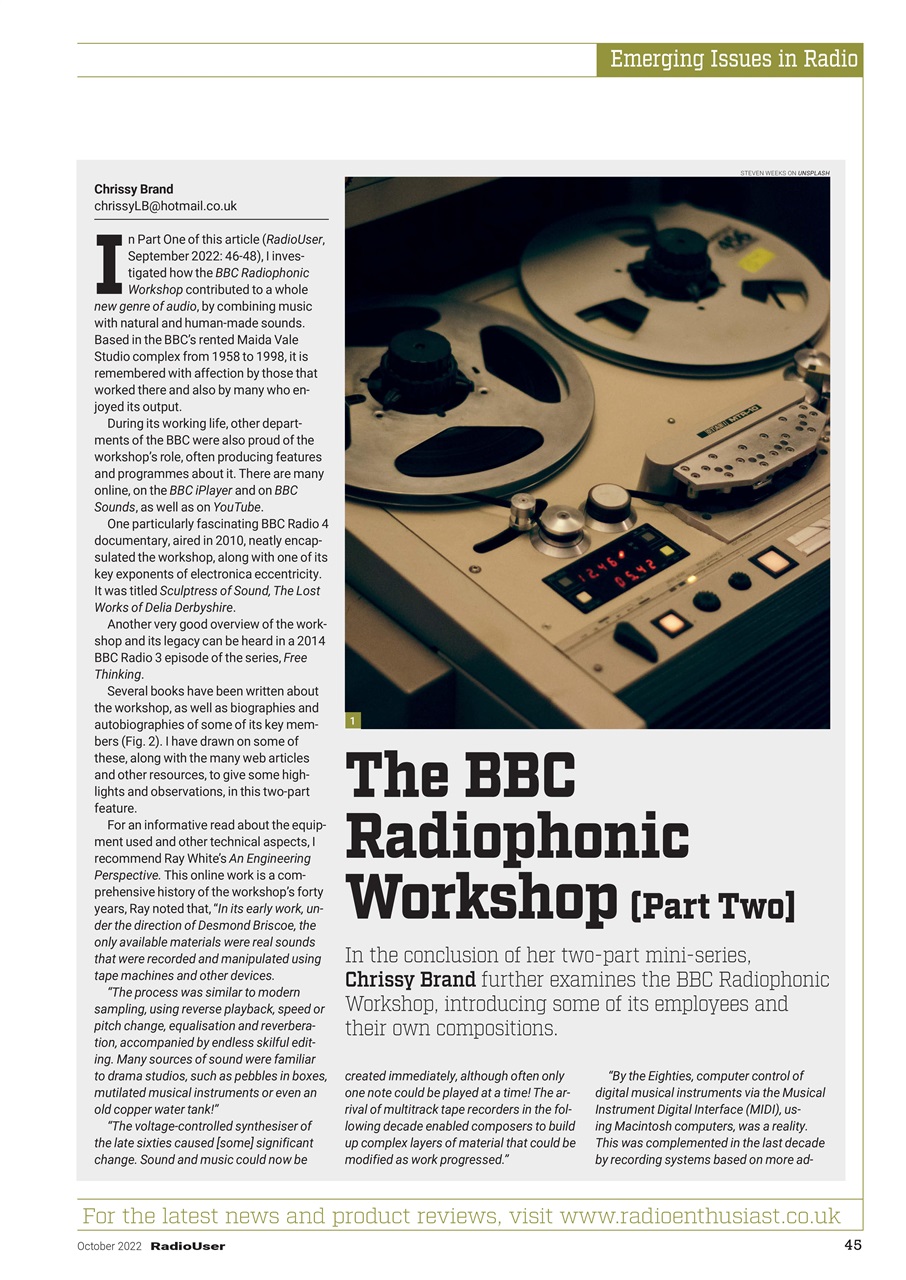 Radio User Preview Pages