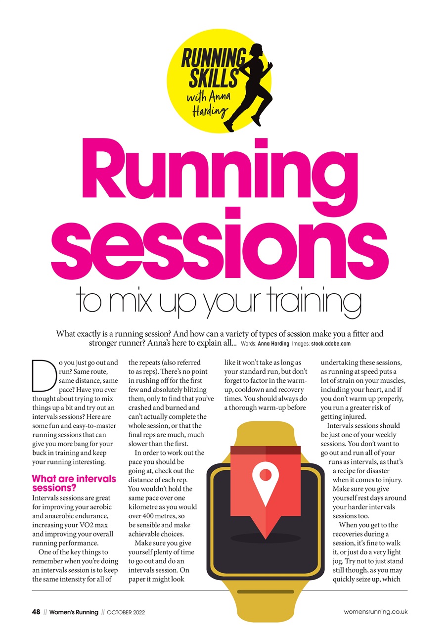 Women’s Running Preview Pages