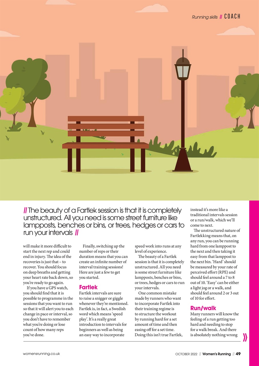 Women’s Running Preview Pages