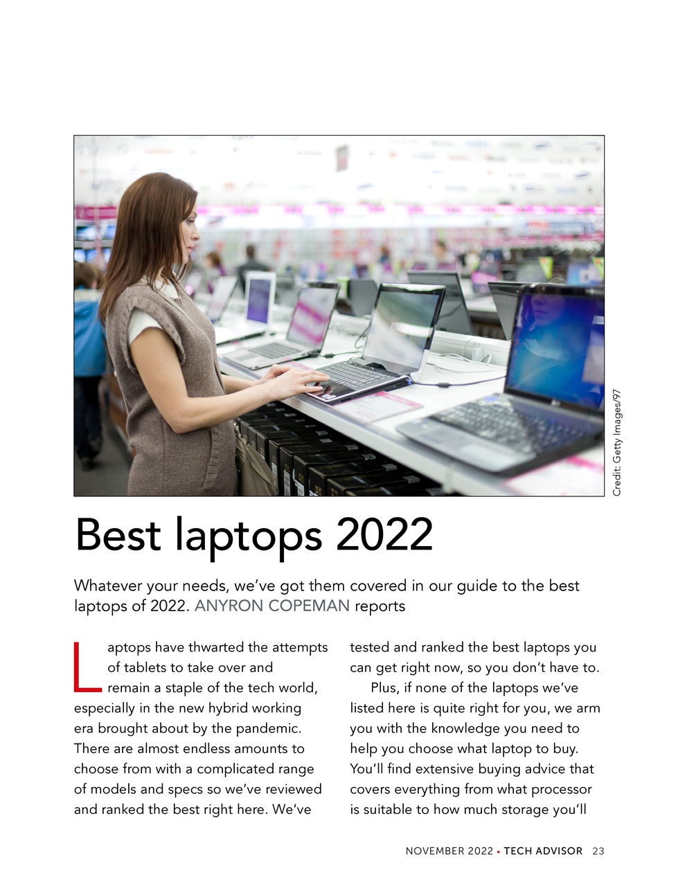 Tech Advisor Preview Pages