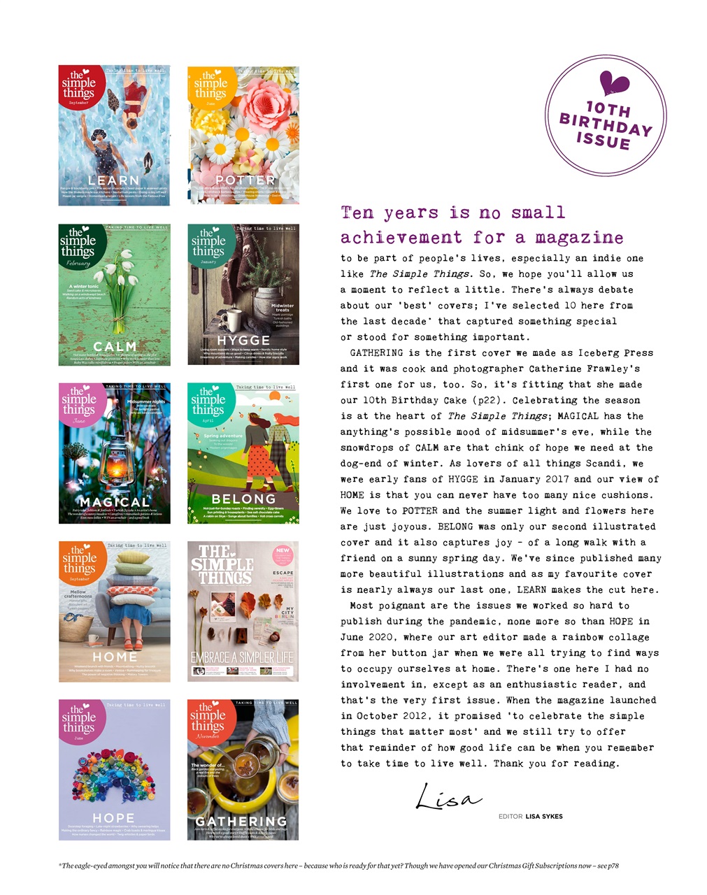 The Simple Things Preview Pages