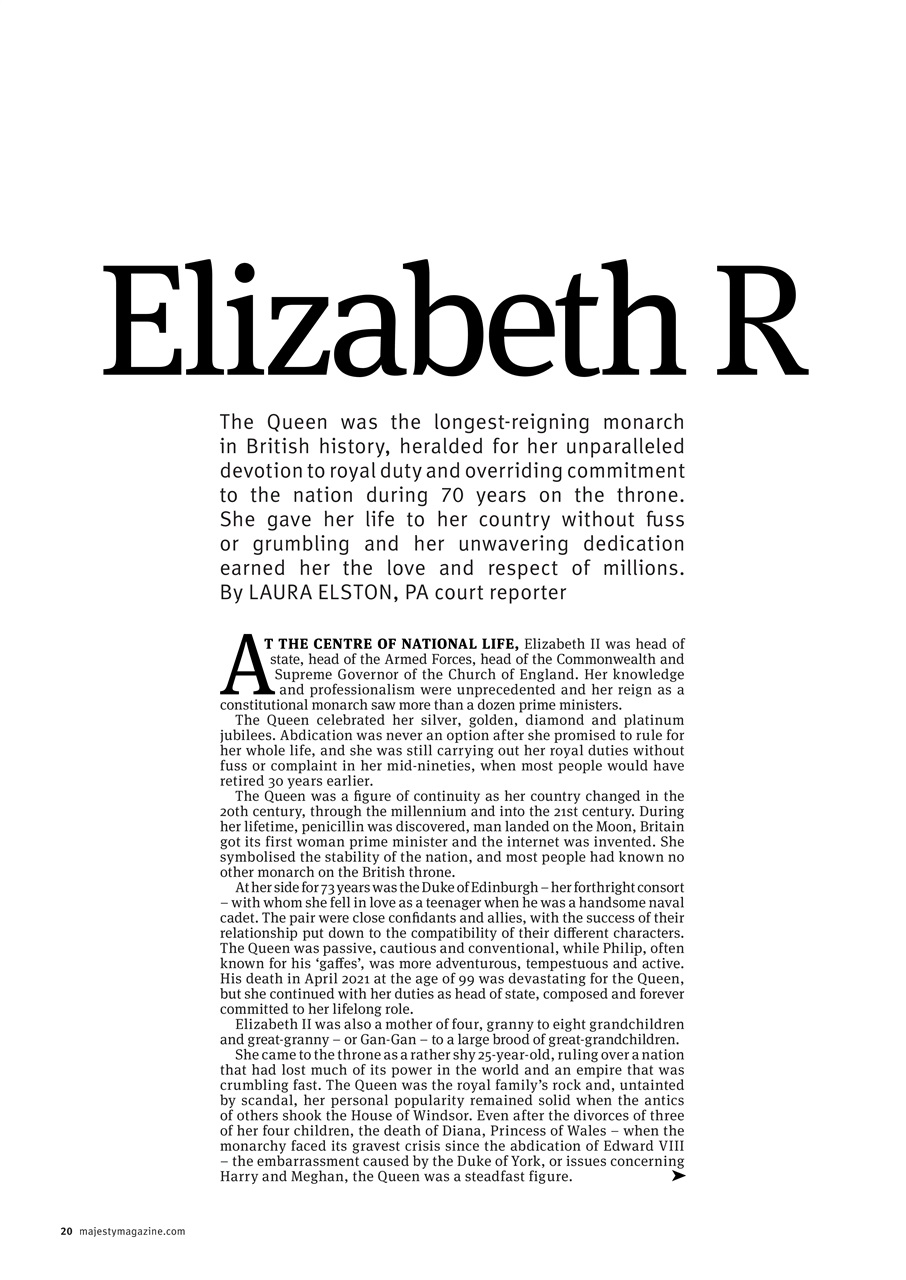 Majesty Magazine Preview Pages