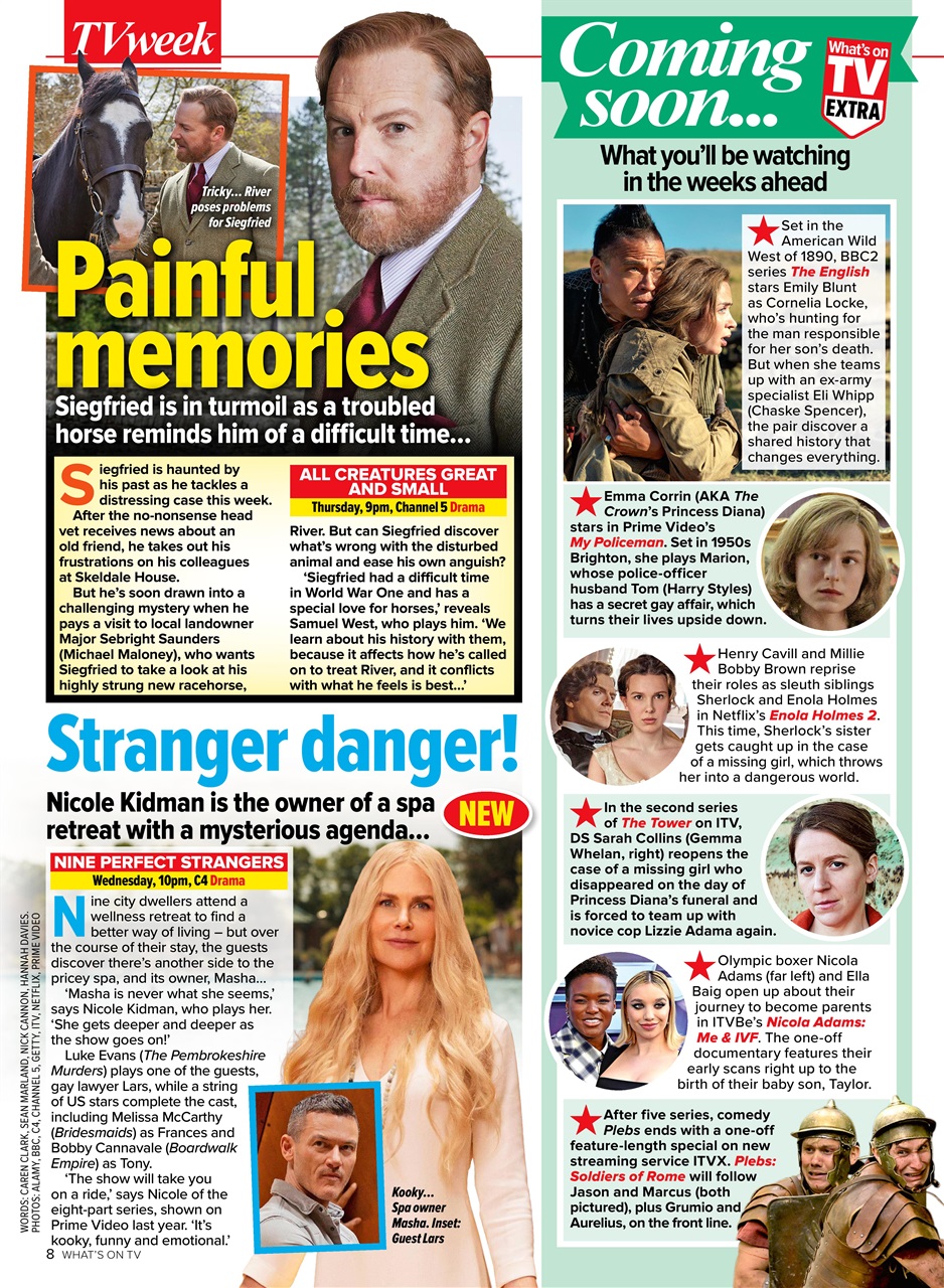 What's on TV Preview Pages