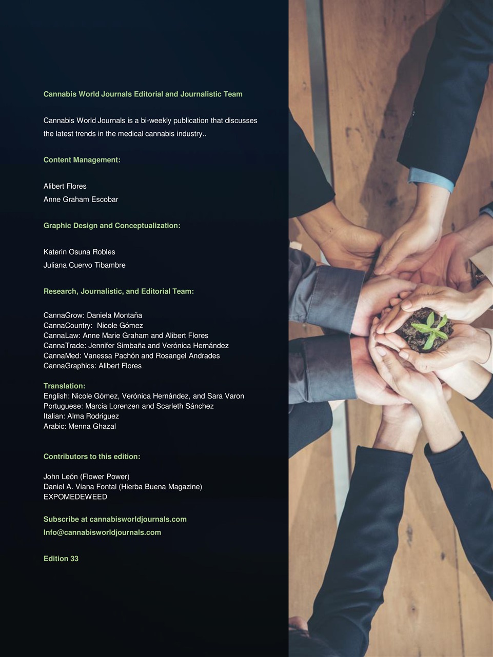 Cannabis World Journals Preview Pages