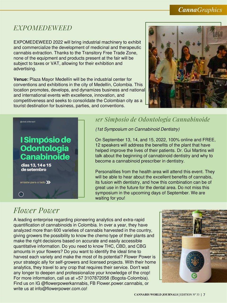 Cannabis World Journals Preview Pages