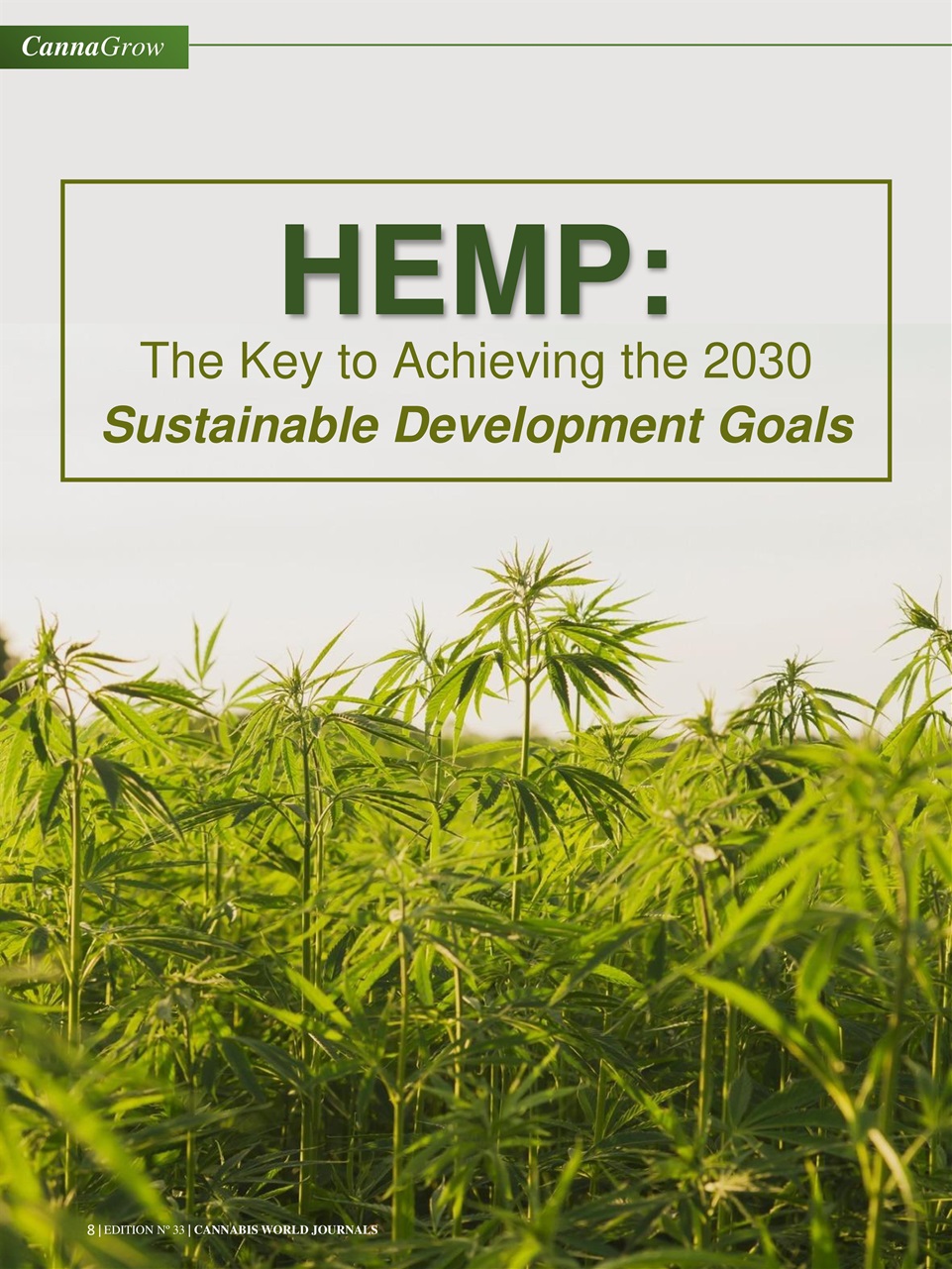 Cannabis World Journals Preview Pages