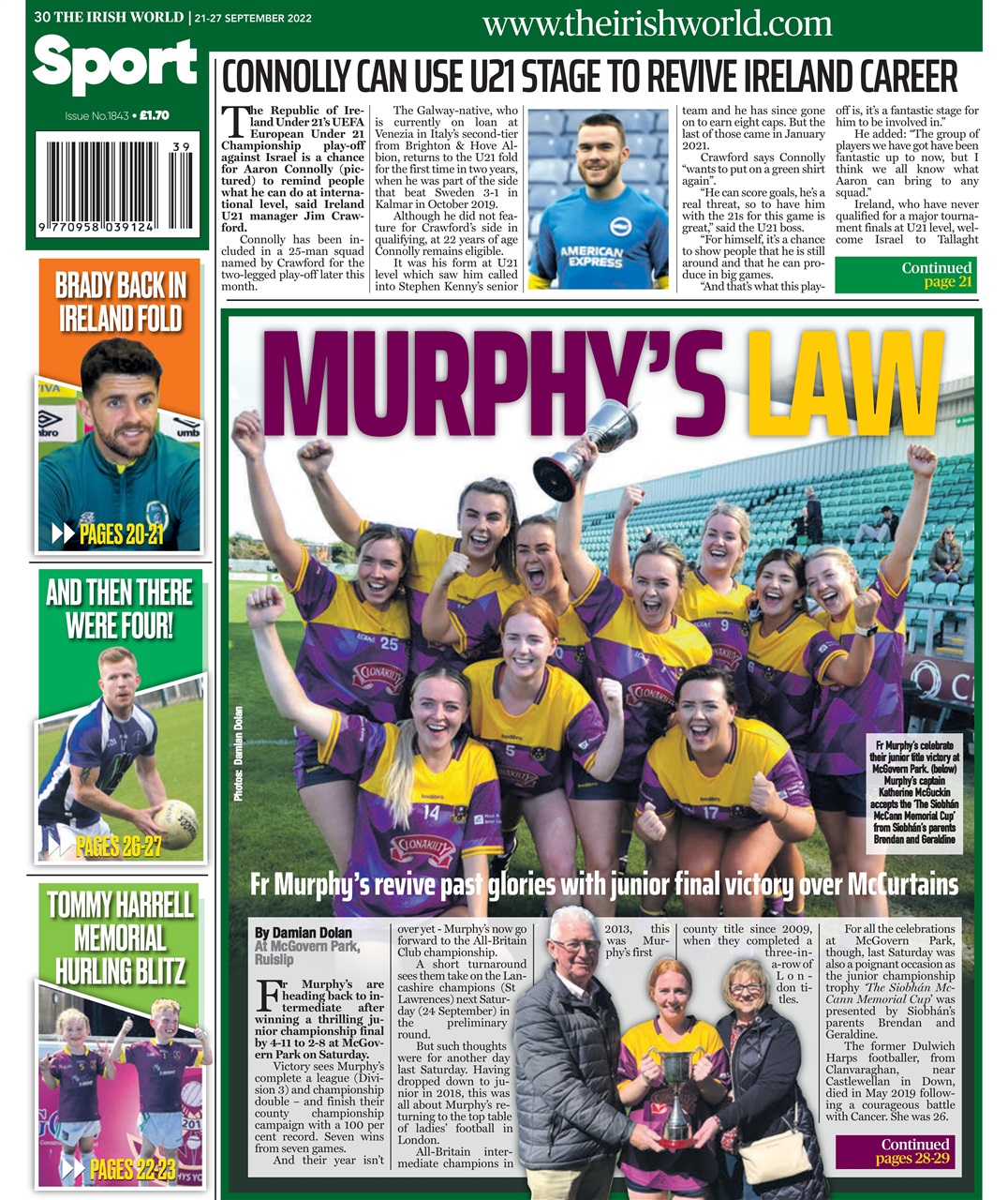 Irish World Preview Pages