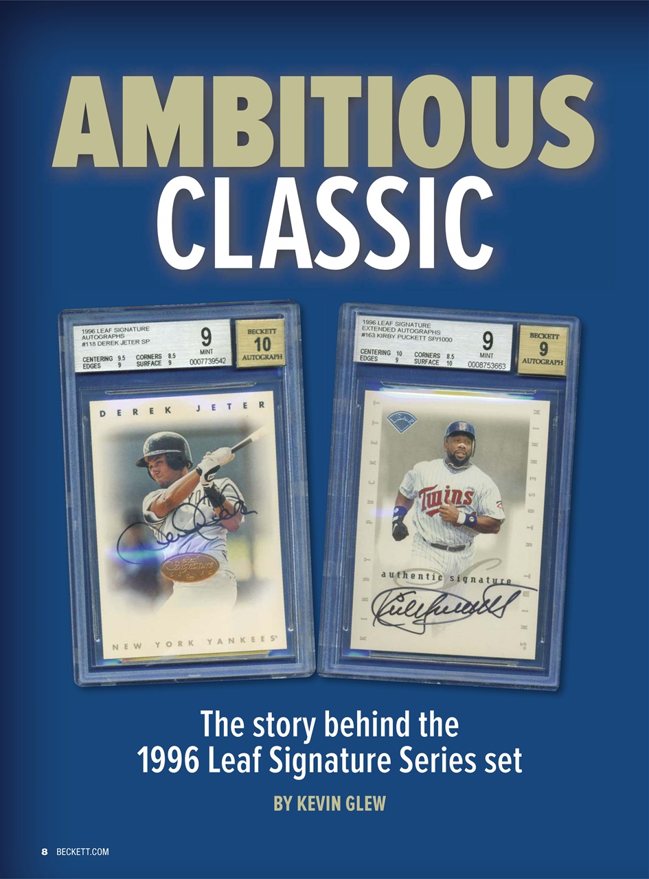 Beckett Baseball Magazine Preview Pages