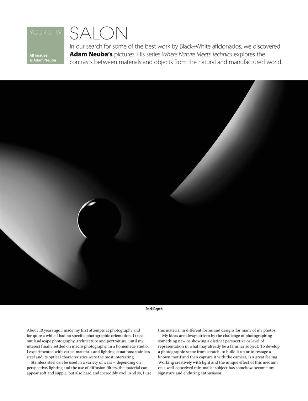 Black+White Photography Preview Pages