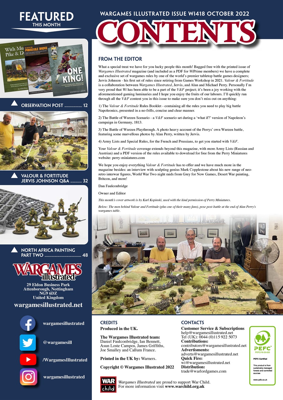 Wargames Illustrated Preview Pages
