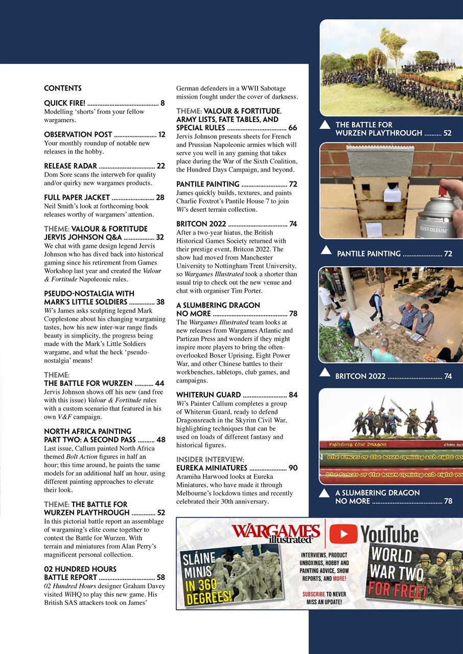 Wargames Illustrated Preview Pages