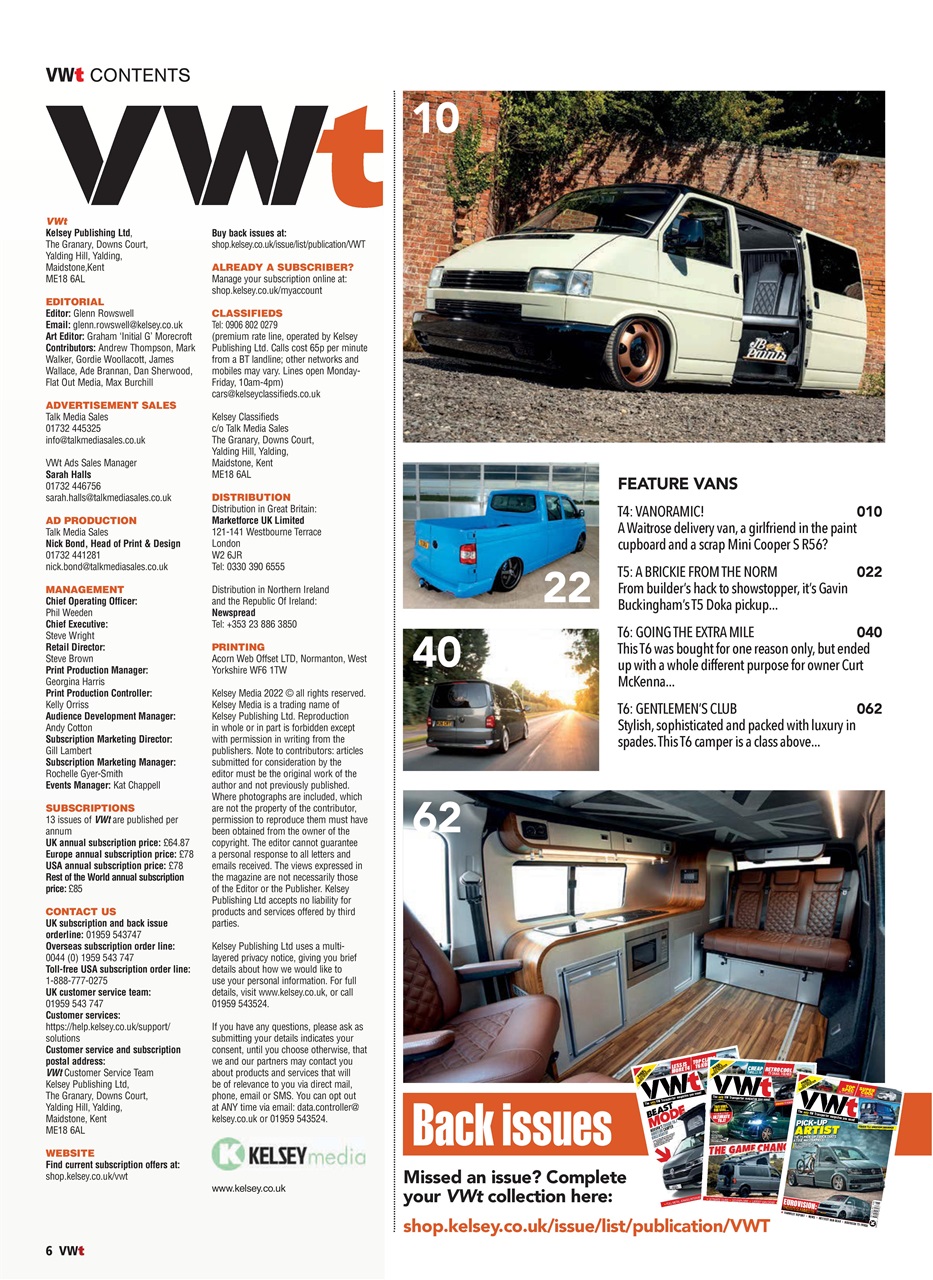 VWt Magazine Preview Pages