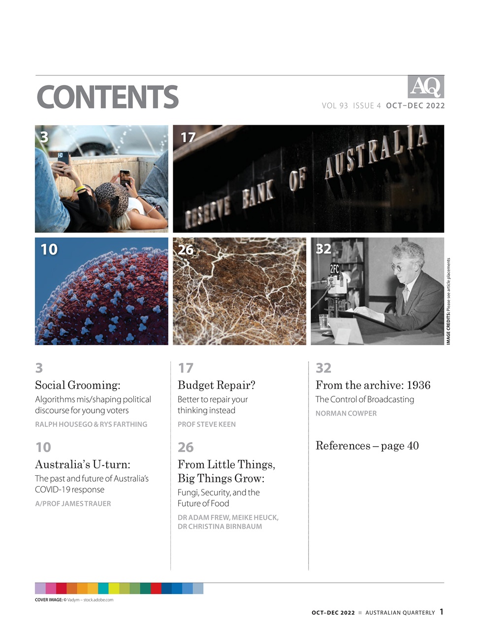 AQ: Australian Quarterly Preview Pages