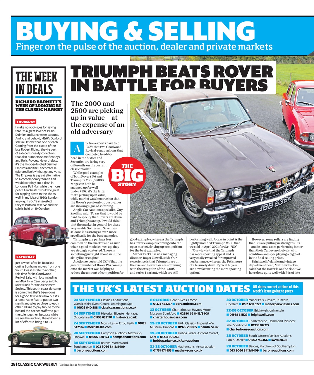 Classic Car Weekly Preview Pages