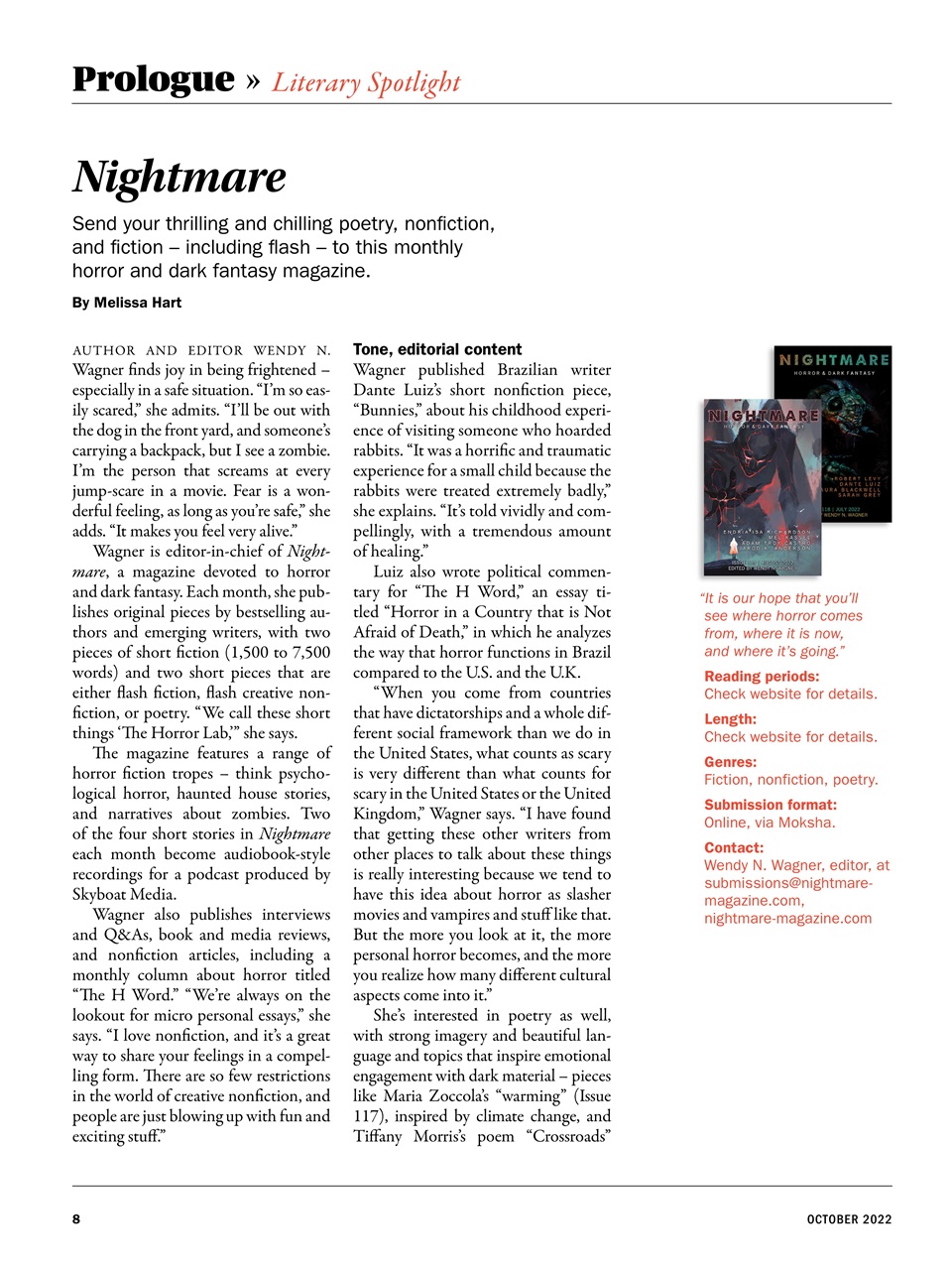 The Writer Preview Pages