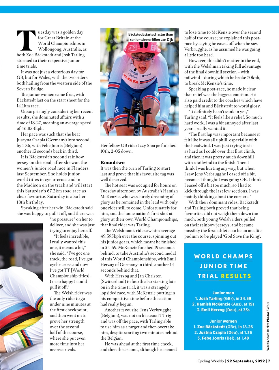Cycling Weekly Preview Pages