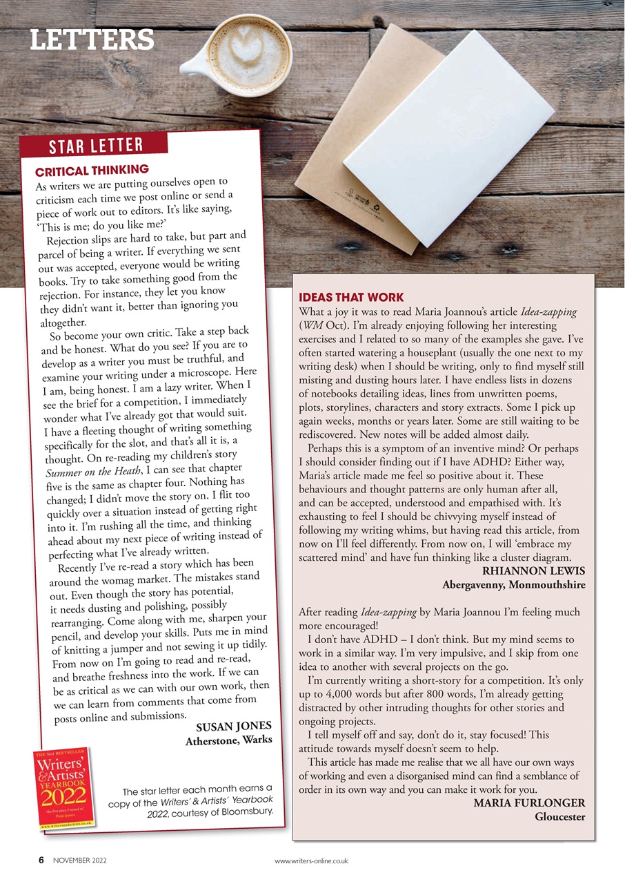 Writing Magazine Preview Pages