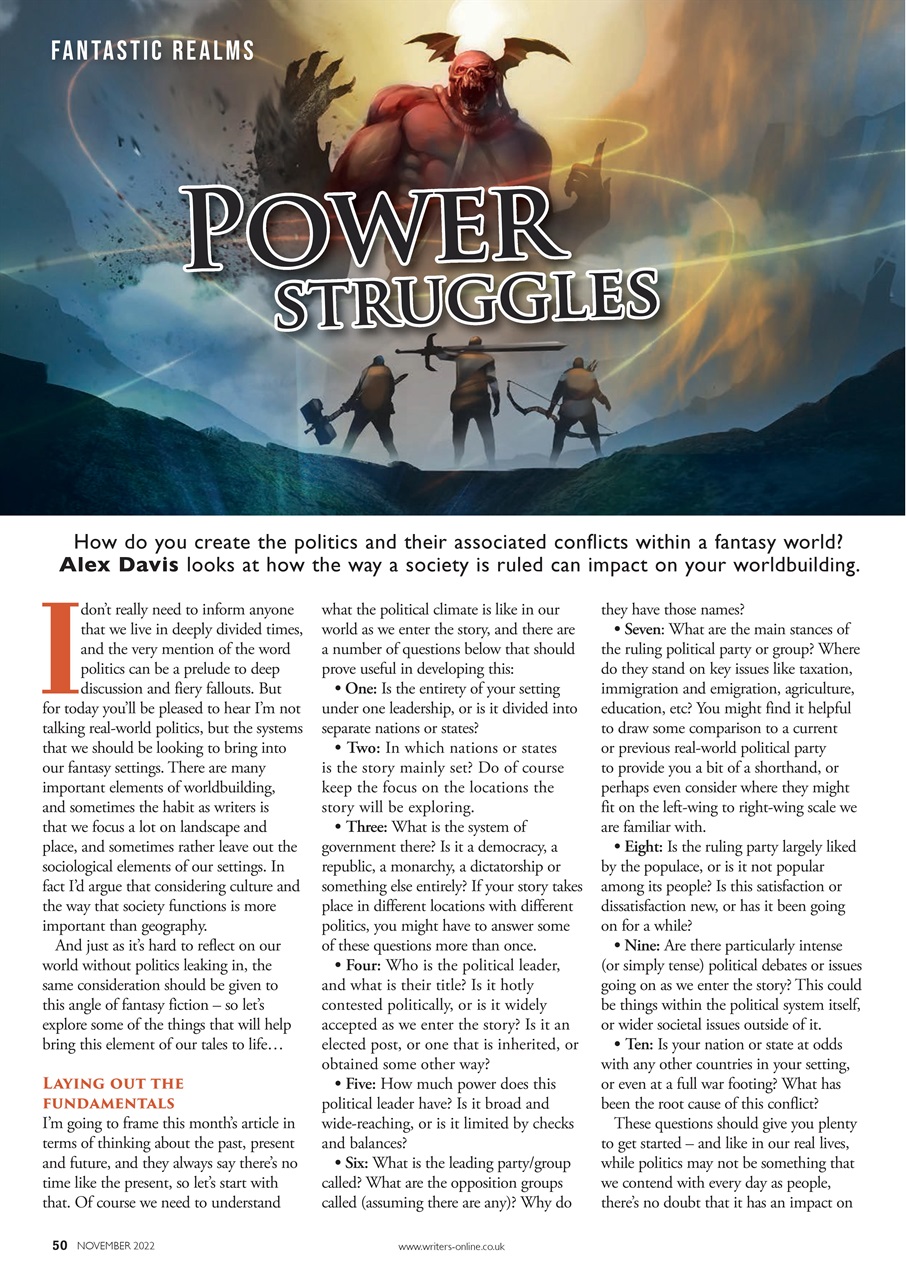 Writing Magazine Preview Pages