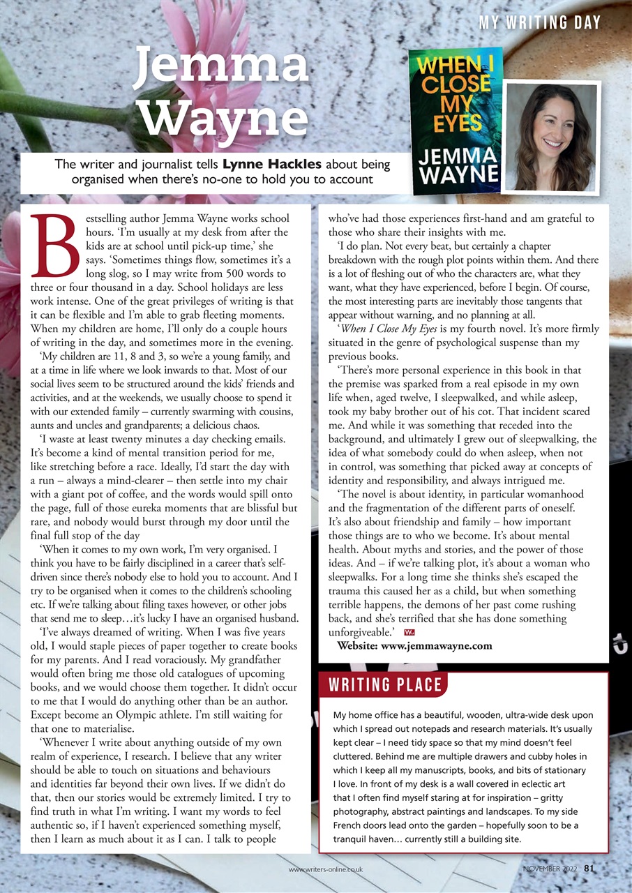 Writing Magazine Preview Pages