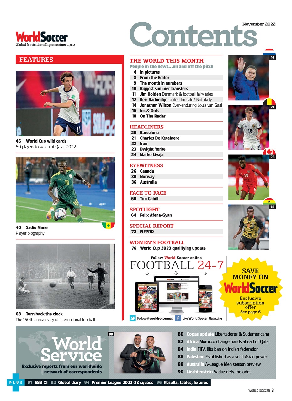 World Soccer Preview Pages