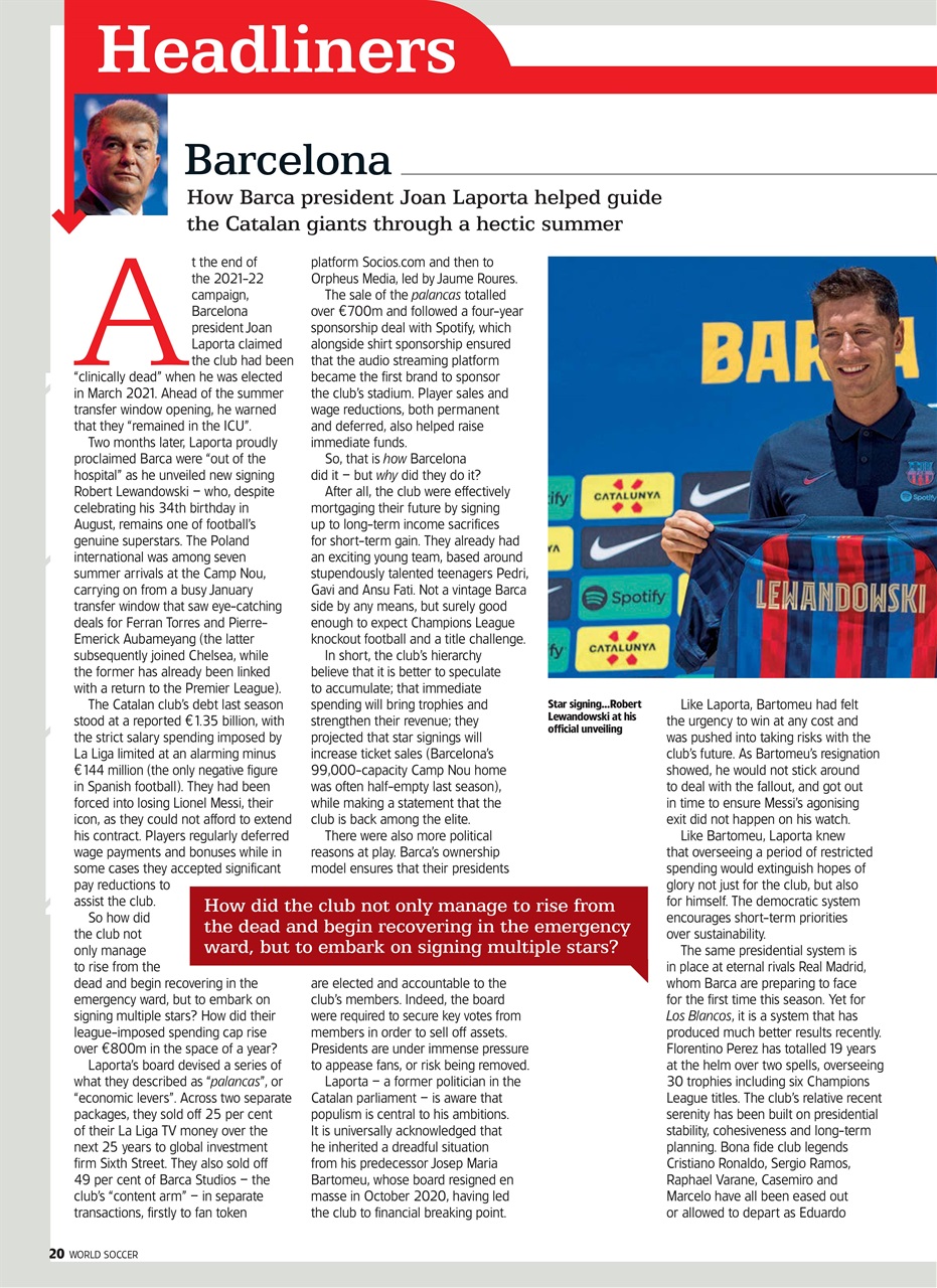 World Soccer Preview Pages