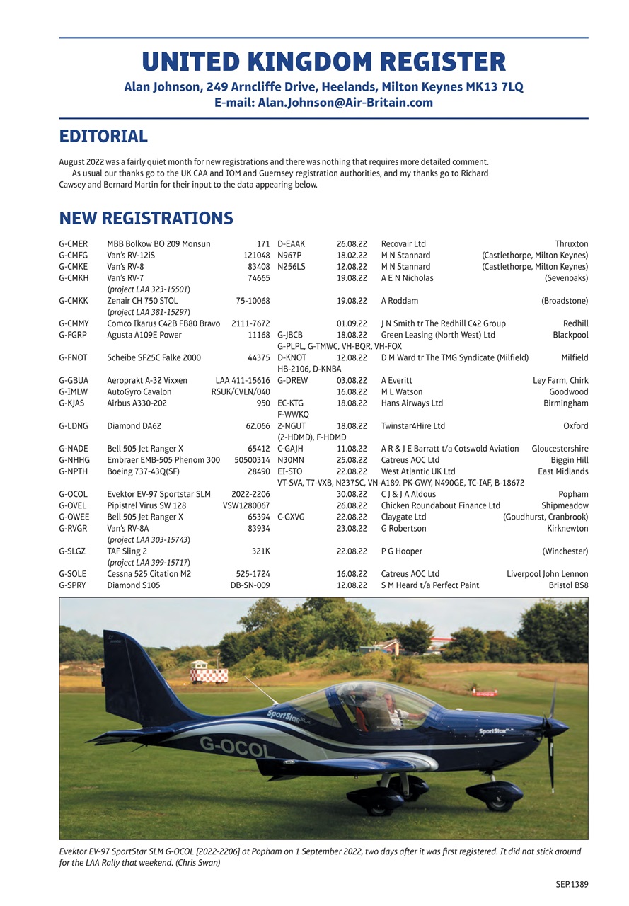 Air Britain News Preview Pages