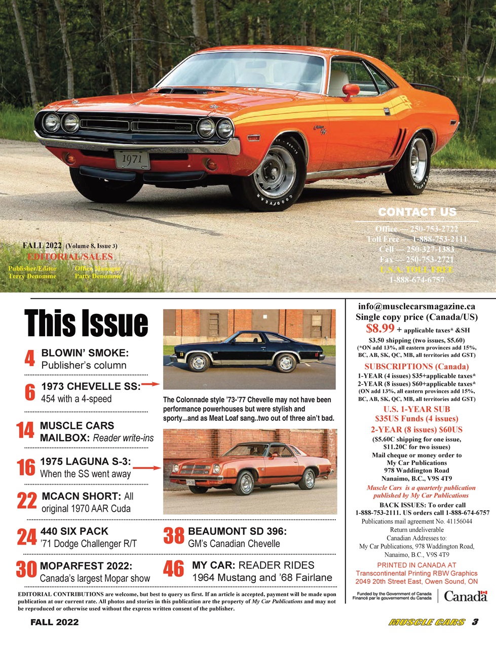 Muscle Cars Preview Pages