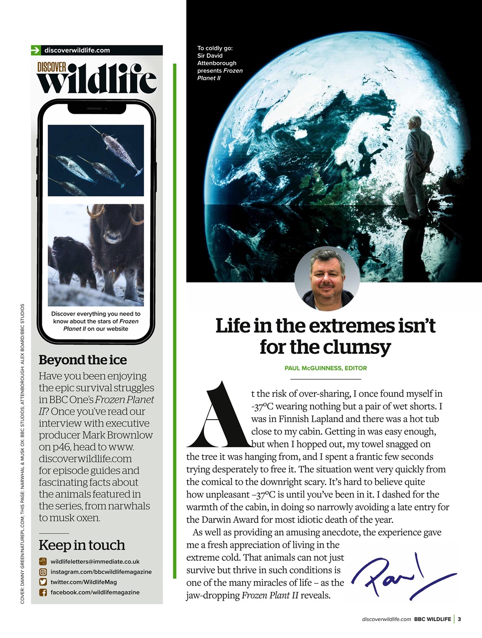 BBC Wildlife Magazine Preview Pages