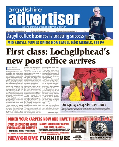 Argyllshire Advertiser issue 23/09/2022