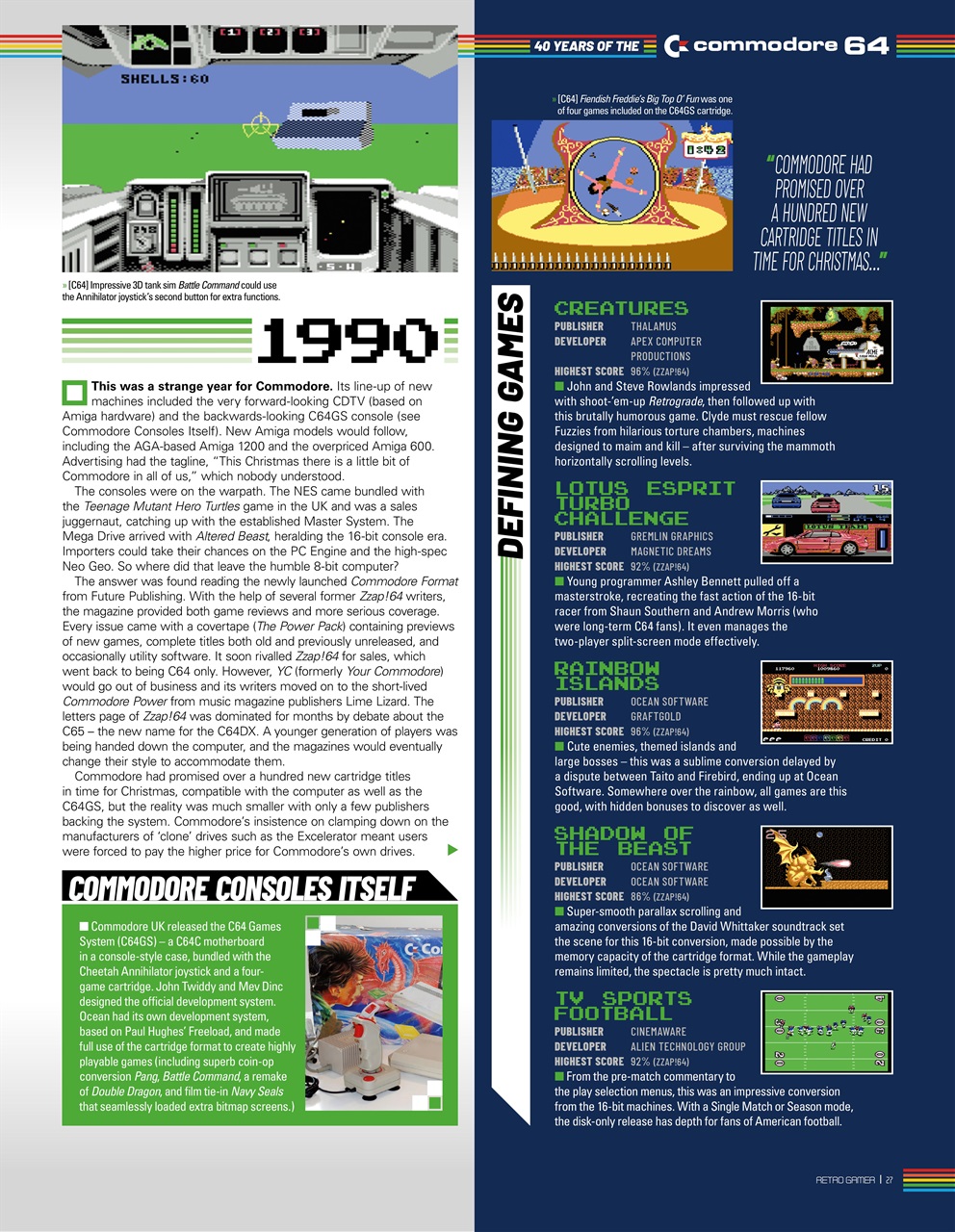 Retro Gamer Preview Pages