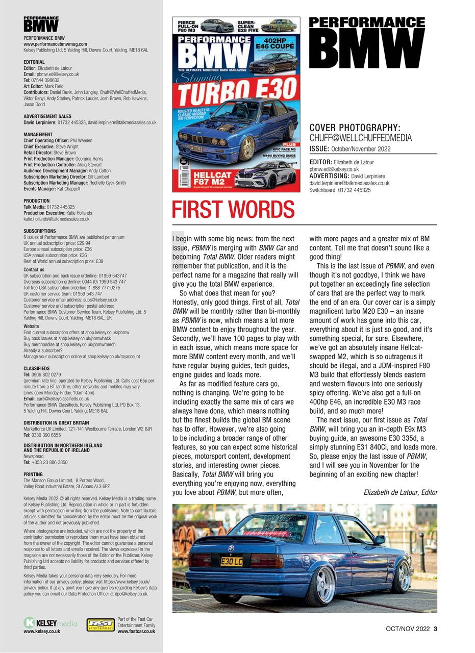 Performance BMW Preview Pages