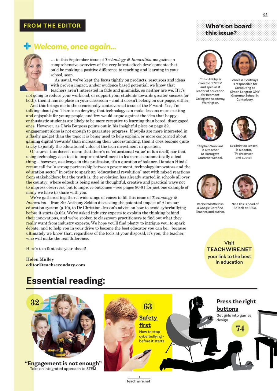 Technology and Innovation Preview Pages