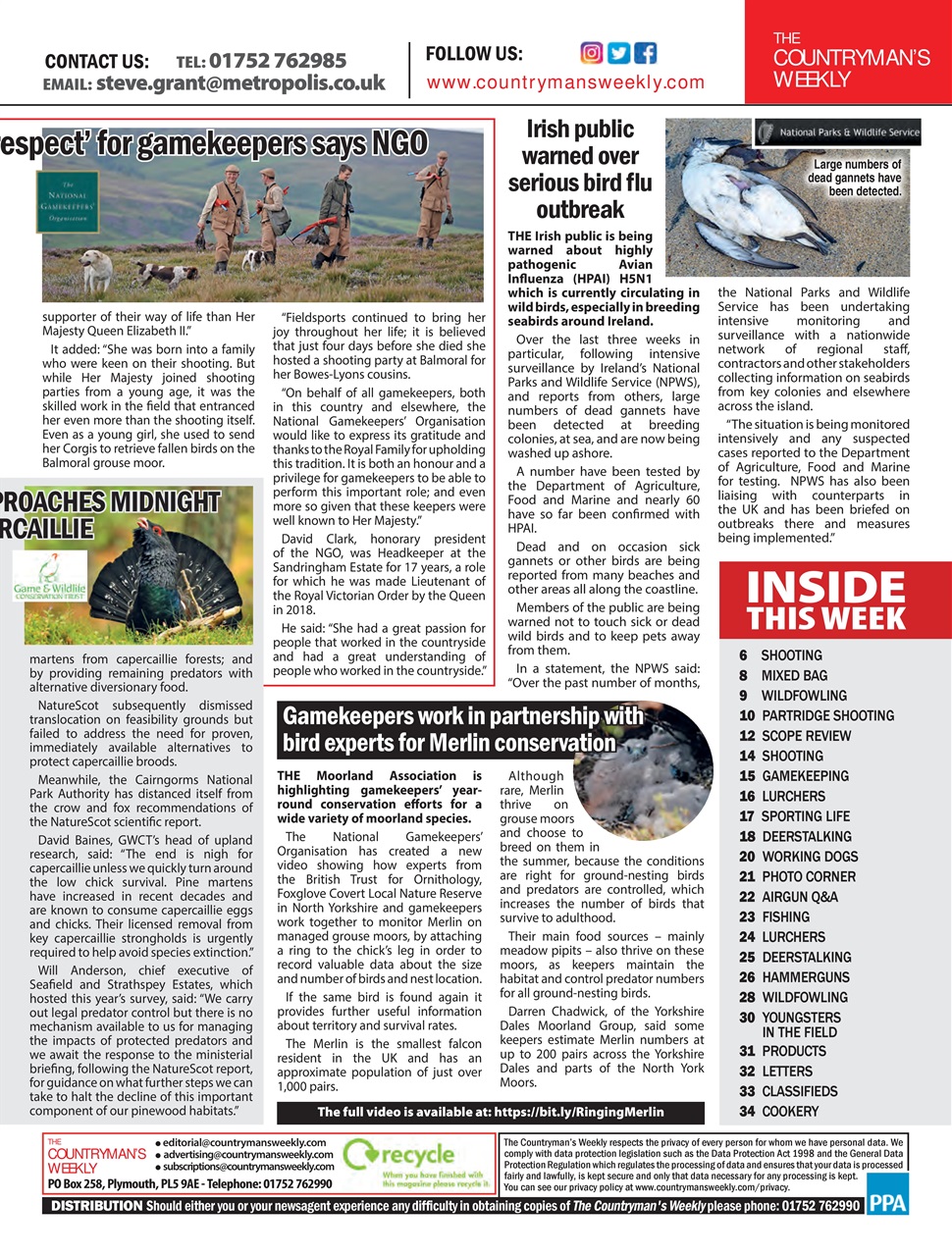 Countryman's Weekly Preview Pages