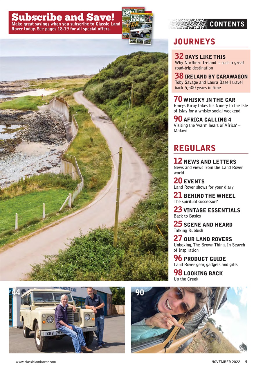 Classic Land Rover Magazine Preview Pages