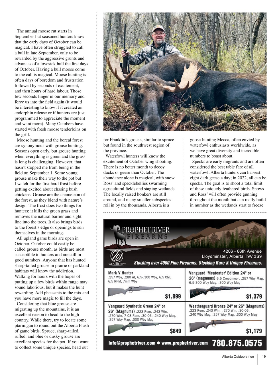 Alberta Outdoors Preview Pages